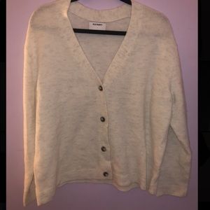 Off white button down sweater